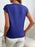 Round Neck Cap Sleeve Knit Top - Byyde
