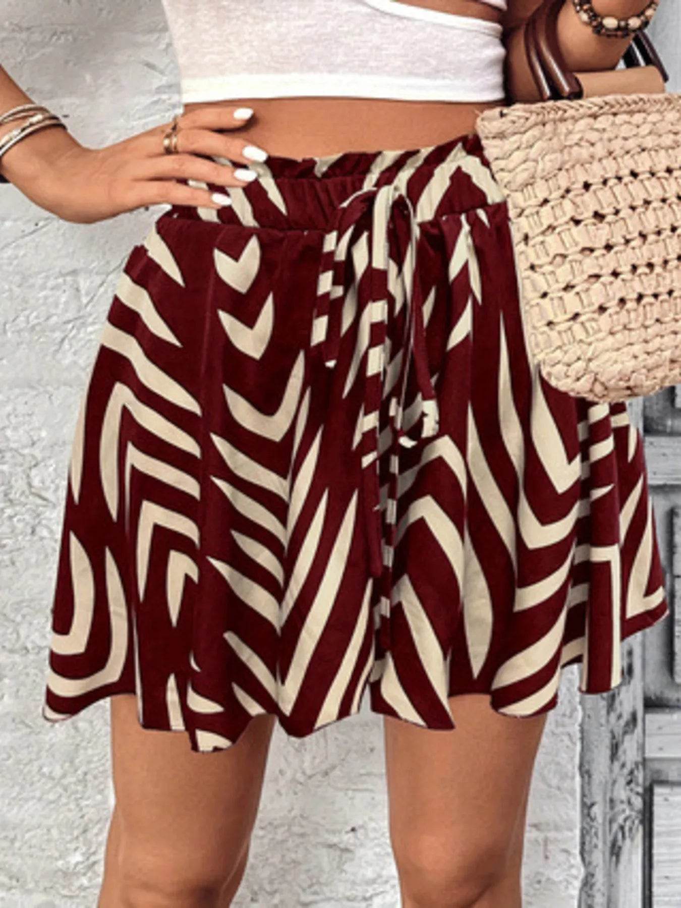 High Waist Drawstring Shorts - Byyde