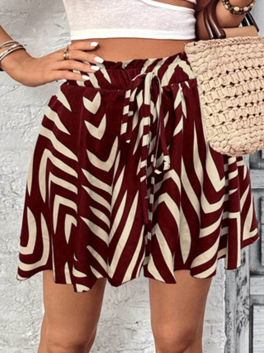 High Waist Drawstring Shorts - Byyde