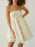 Strapless Floral Print Summer Dress - Byyde