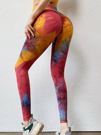 Tie-Dye High Waist Active Leggings - Byyde