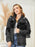 Fringe Detail Long Sleeve Denim Jacket - Byyde