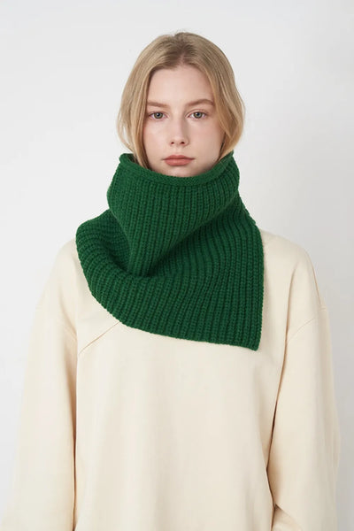 Slit Pullover Knit Scarf - Byyde