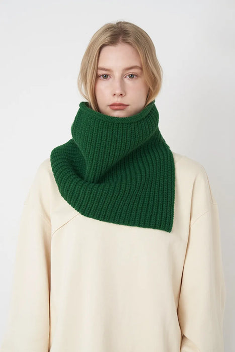 Slit Pullover Knit Scarf - Byyde