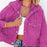 Hooded Dropped Shoulder Denim Jacket - Byyde