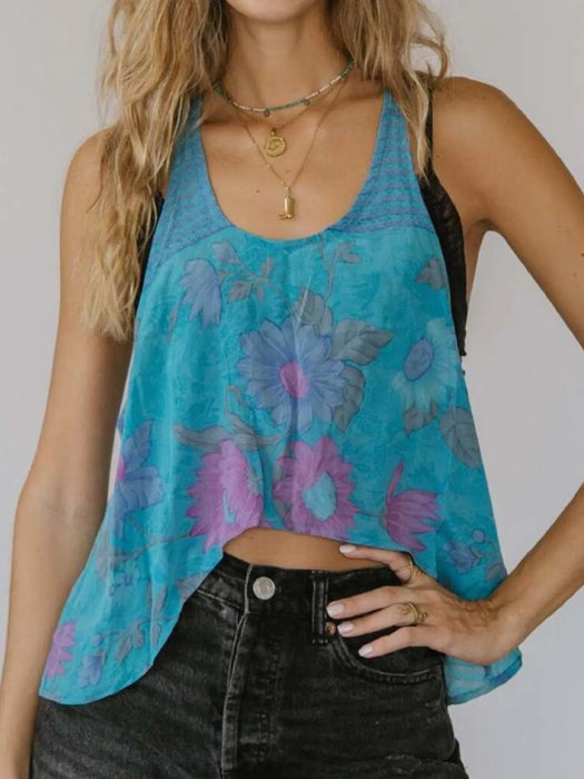 Printed Scoop Neck Tank - Byyde
