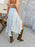 Devine Slit Drawstring Ruffled Skirt - Byyde
