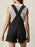 Square Neck Wide Strap Denim Overalls - Byyde
