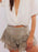 Lace Eyelet Ruffle Hem Shorts - Byyde