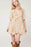 Boho Floral Tassel Tie V Neck Ruffle Wide Sleeve Mini Dress - Byyde