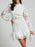 Lace Crochet Long Sleeve Mini Dress - Byyde