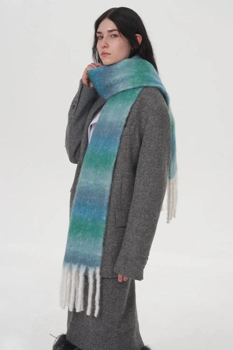 Fringe Gradient Thermal Scarf - Byyde