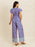 Printed V-Neck Wide Leg Jumpsuit - Byyde