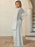 Slit Plunge Flare Sleeve Cover-Up Dress - Byyde
