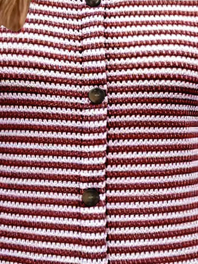 Striped Round Neck Tank Top - Byyde