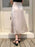 Asymmetric Wrap Midi Skirt with Fluted Hem - Byyde