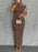 Asymmetrical One Shoulder Bodycon Maxi Dress - Byyde