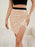 Asymmetrical Slit Sequin Skirt - Byyde