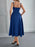 Square Neck Wide Strap Midi Dress - Byyde