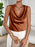 Satin Cowl Neck Sleeveless Blouse - Byyde