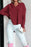Waffle Knit Long Sleeve Hoodie - Byyde