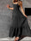 Square Neck Tiered Maxi Dress - Byyde