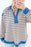 Striped Johnny Collar Long Sleeve Sweatshirt - Byyde