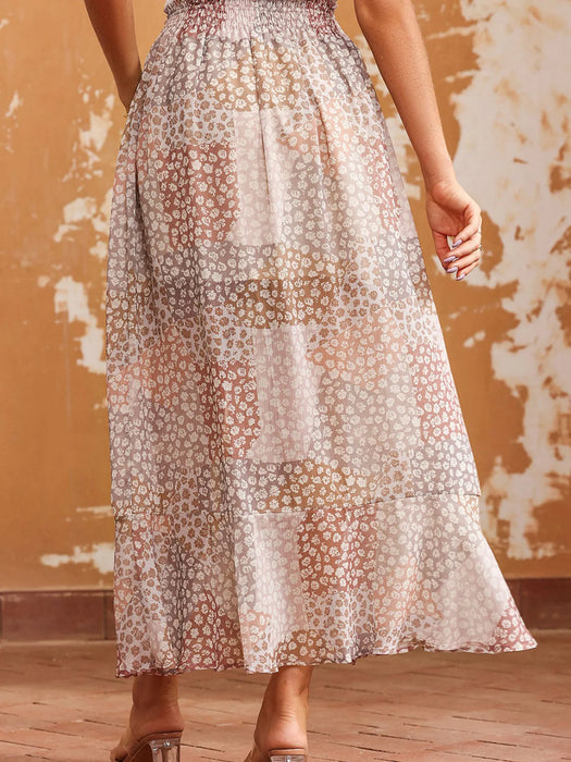 Slit Tiered Maxi Skirt - Byyde