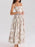 Floral Print Square Neck Maxi Cami Dress - Byyde