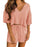 Waffle Knit Top and Shorts Lounge Set - Byyde