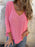 Full Size Casual V-Neck Knit Sweater Plus Size - Byyde