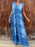 Raw Hem Layered Denim Maxi Dress - Byyde
