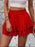 Ruffle Layered High Waist Casual Skort - Byyde