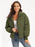 Zip Up Turtleneck Long Sleeve Puffer Jacket - Byyde