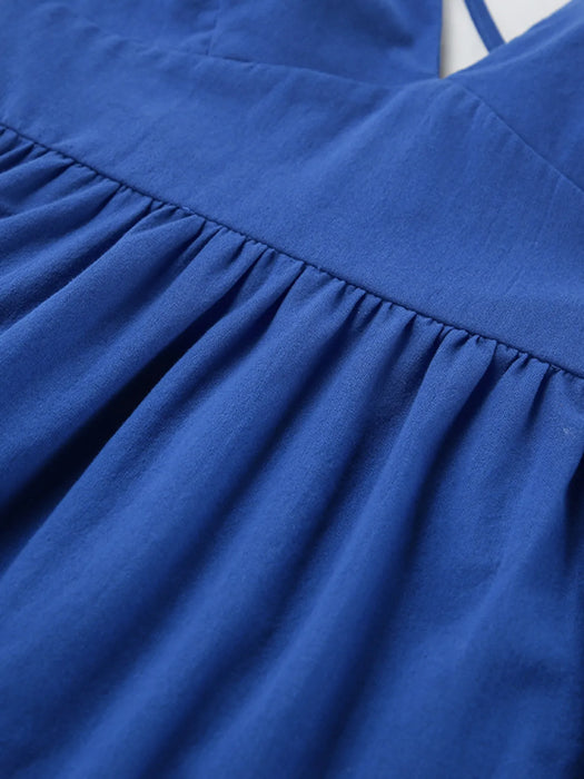 V-Neck Tiered Maxi Cami Dress - Byyde