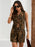 Leopard Print Sleeveless Denim Top - Byyde