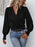 Surplice Smocked Lantern Sleeve Blouse - Byyde