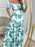 Full Size Cutout Off-Shoulder Printed Maxi Dress Plus Size - Byyde