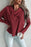 Waffle Knit Long Sleeve Hoodie - Byyde