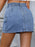 Pocketed Denim Mini Skirt - Byyde