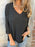Full Size Casual V-Neck Knit Sweater Plus Size - Byyde