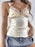 Lace Trim V-Neck Satin Cami Top - Byyde