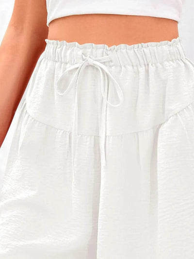 Full Size Casual Drawstring High Waist Relaxed Shorts Plus Size - Byyde