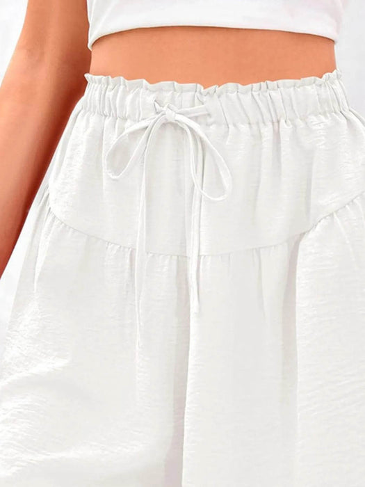 Full Size Casual Drawstring High Waist Relaxed Shorts Plus Size - Byyde