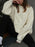 Round Neck Dropped Shoulder Long Sleeve Sweatshirt - Byyde