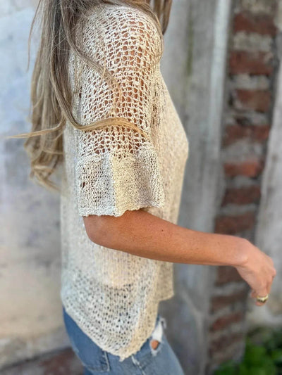 Full Size One Button Half Sleeve Cardigan Plus Size - Byyde