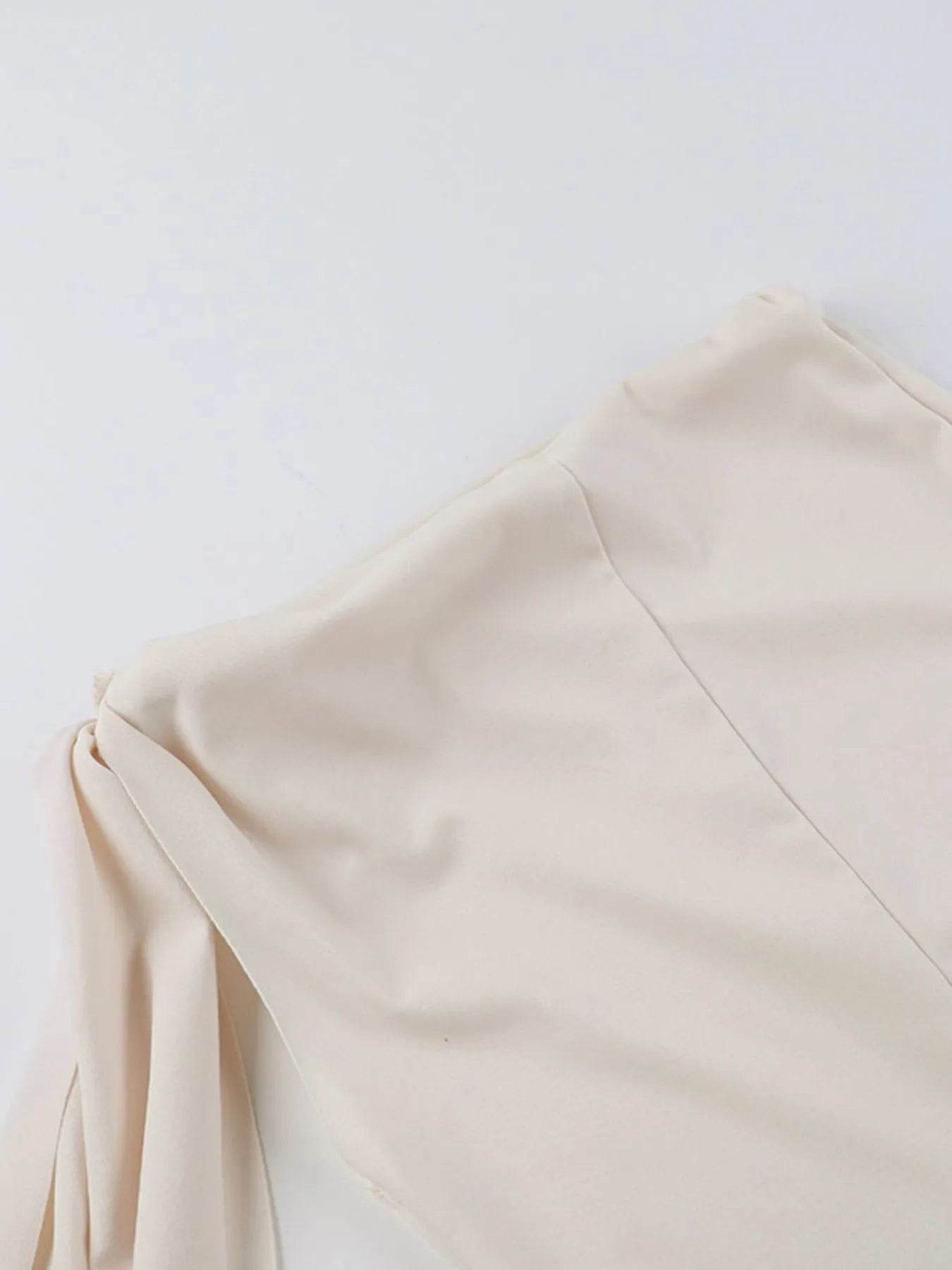 Asymmetrical Tied Sleeveless Maxi Dress - Byyde
