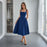 Square Neck Wide Strap Midi Dress - Byyde