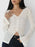 Lace V-Neck Flare Sleeve T-Shirt - Byyde