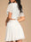 Cut-Out Flutter Sleeve Mini Dress - Byyde